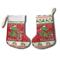 Poland Dinosaur Christmas Stocking Polish Smok Wawelski Wesołych Swiat - Wonder Print Shop