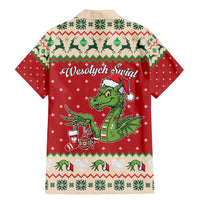 Poland Dinosaur Christmas Family Matching Mermaid Dress and Hawaiian Shirt Polish Smok Wawelski Wesołych Swiat - Wonder Print Shop