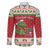 Poland Dinosaur Christmas Family Matching Puletasi and Hawaiian Shirt Polish Smok Wawelski Wesołych Swiat - Wonder Print Shop
