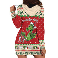 Poland Dinosaur Christmas Hoodie Dress Polish Smok Wawelski Wesołych Swiat - Wonder Print Shop