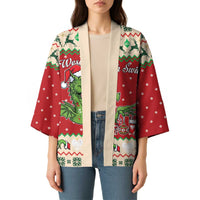 Poland Dinosaur Christmas Kimono Polish Smok Wawelski Wesołych Swiat - Wonder Print Shop