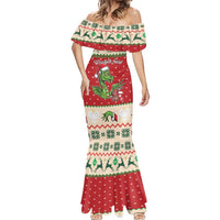 Poland Dinosaur Christmas Mermaid Dress Polish Smok Wawelski Wesołych Swiat - Wonder Print Shop