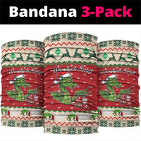 Poland Dinosaur Christmas Neck Gaiter Polish Smok Wawelski Wesołych Swiat - Wonder Print Shop