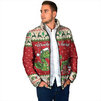 Poland Dinosaur Christmas Padded Jacket Polish Smok Wawelski Wesołych Swiat - Wonder Print Shop