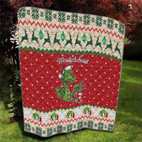 Poland Dinosaur Christmas Quilt Polish Smok Wawelski Wesołych Swiat - Wonder Print Shop