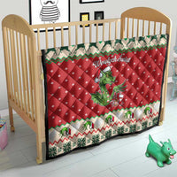 Poland Dinosaur Christmas Quilt Polish Smok Wawelski Wesołych Swiat - Wonder Print Shop