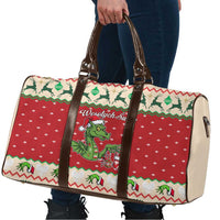 Poland Dinosaur Christmas Travel Bag Polish Smok Wawelski Wesołych Swiat - Wonder Print Shop