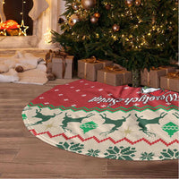 Poland Dinosaur Christmas Tree Skirt Polish Smok Wawelski Wesołych Swiat - Wonder Print Shop