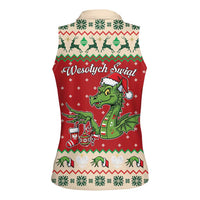 Poland Dinosaur Christmas Women Sleeveless Polo Shirt Polish Smok Wawelski Wesołych Swiat - Wonder Print Shop