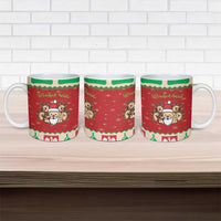 Poland Christmas Ceramic Mug Pierogi Mascot Santa Claus Wesołych Swiat - Wonder Print Shop