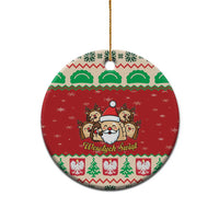 Poland Christmas Ceramic Ornament Pierogi Mascot Santa Claus Wesołych Swiat - Wonder Print Shop