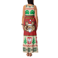 Poland Christmas Family Matching Tank Maxi Dress and Hawaiian Shirt Pierogi Mascot Santa Claus Wesołych Swiat - Wonder Print Shop