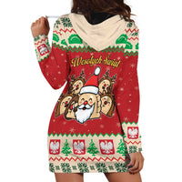 Poland Christmas Hoodie Dress Pierogi Mascot Santa Claus Wesołych Swiat - Wonder Print Shop