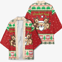 Poland Christmas Kimono Pierogi Mascot Santa Claus Wesołych Swiat - Wonder Print Shop