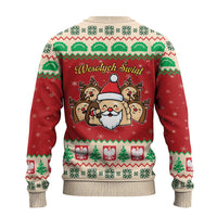 Poland Christmas Ugly Christmas Sweater Pierogi Mascot Santa Claus Wesołych Swiat - Wonder Print Shop