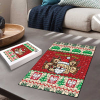 Poland Christmas Puzzle Pierogi Mascot Santa Claus Wesołych Swiat - Wonder Print Shop