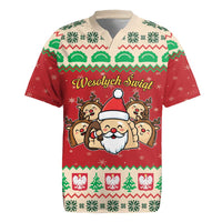 Poland Christmas Rugby Jersey Pierogi Mascot Santa Claus Wesołych Swiat - Wonder Print Shop