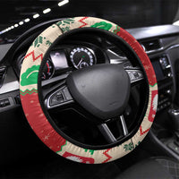 Poland Christmas Steering Wheel Cover Pierogi Mascot Santa Claus Wesołych Swiat - Wonder Print Shop