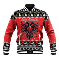 Personalized Albania Christmas Eagle Baseball Jacket The Double-headed Eagle - Wonder Print Shop
