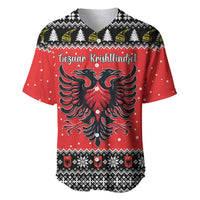 Personalized Albania Christmas Eagle Baseball Jersey The Double-headed Eagle - Wonder Print Shop