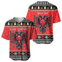 Personalized Albania Christmas Eagle Baseball Jersey The Double-headed Eagle - Wonder Print Shop