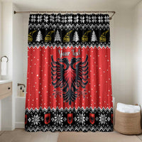 Personalized Albania Christmas Eagle Bathroom Set The Double-headed Eagle - Wonder Print Shop