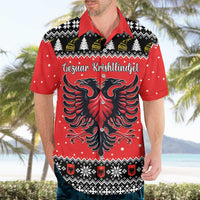Personalized Albania Christmas Eagle Hawaiian Shirt The Double-headed Eagle - Wonder Print Shop