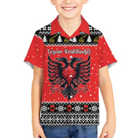 Personalized Albania Christmas Eagle Hawaiian Shirt The Double-headed Eagle - Wonder Print Shop