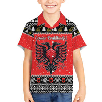 Personalized Albania Christmas Eagle Hawaiian Shirt The Double-headed Eagle - Wonder Print Shop