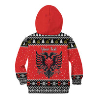 Personalized Albania Christmas Eagle Kid Hoodie The Double-headed Eagle - Wonder Print Shop