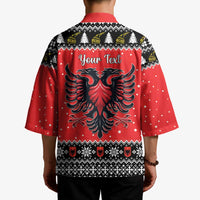 Personalized Albania Christmas Eagle Kimono The Double-headed Eagle - Wonder Print Shop