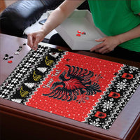 Personalized Albania Christmas Eagle Puzzle The Double-headed Eagle - Wonder Print Shop