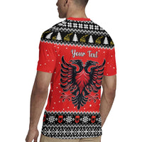 Personalized Albania Christmas Eagle Rugby Jersey The Double-headed Eagle - Wonder Print Shop