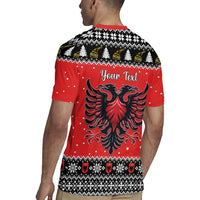 Personalized Albania Christmas Eagle Rugby Jersey The Double-headed Eagle - Wonder Print Shop