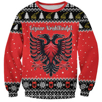 Personalized Albania Christmas Eagle Sweatshirt The Double-headed Eagle - Wonder Print Shop