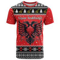 Personalized Albania Christmas Eagle T Shirt The Double-headed Eagle - Wonder Print Shop