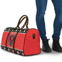 Personalized Albania Christmas Eagle Travel Bag The Double-headed Eagle - Wonder Print Shop