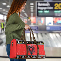 Personalized Albania Christmas Eagle Travel Bag The Double-headed Eagle - Wonder Print Shop