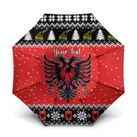 Personalized Albania Christmas Eagle Umbrella The Double-headed Eagle - Wonder Print Shop