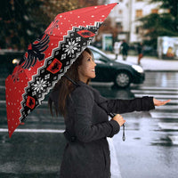 Personalized Albania Christmas Eagle Umbrella The Double-headed Eagle - Wonder Print Shop