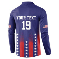 Custom World Soccer 2026 USA Button Sweatshirt Stars, Stripes and Glory - Wonder Print Shop