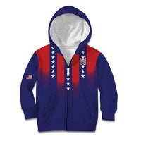 Custom World Soccer 2026 USA Kid Hoodie Stars, Stripes and Glory - Wonder Print Shop