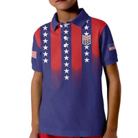 Custom World Soccer 2026 USA Kid Polo Shirt Stars, Stripes and Glory - Wonder Print Shop