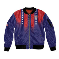 Custom World Soccer 2026 USA Sleeve Zip Bomber Jacket Stars, Stripes and Glory - Wonder Print Shop