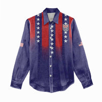 Custom World Soccer 2026 USA Women Casual Shirt Stars, Stripes and Glory - Wonder Print Shop