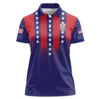 Custom World Soccer 2026 USA Women Polo Shirt Stars, Stripes and Glory - Wonder Print Shop