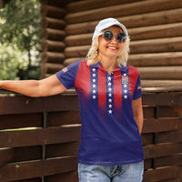 Custom World Soccer 2026 USA Women Polo Shirt Stars, Stripes and Glory - Wonder Print Shop