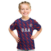 Custom World Soccer 2026 USA Kid T Shirt Road To Glory Bring It Home - Wonder Print Shop