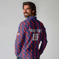 Custom World Soccer 2026 USA Long Sleeve Polo Shirt Road To Glory Bring It Home - Wonder Print Shop