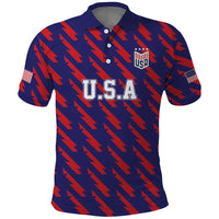 Custom World Soccer 2026 USA Polo Shirt Road To Glory Bring It Home - Wonder Print Shop